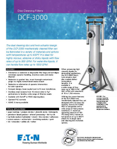 DCF-3000 filter design
